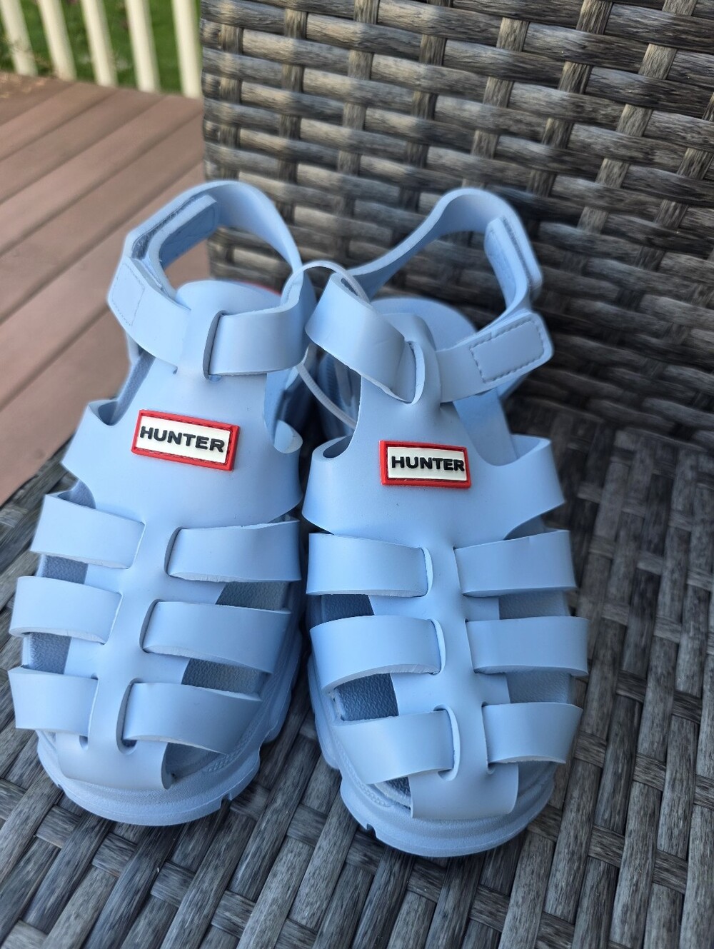 Hunter Little Kids Belize Kid's Casual Sandals, Light Blue, K13